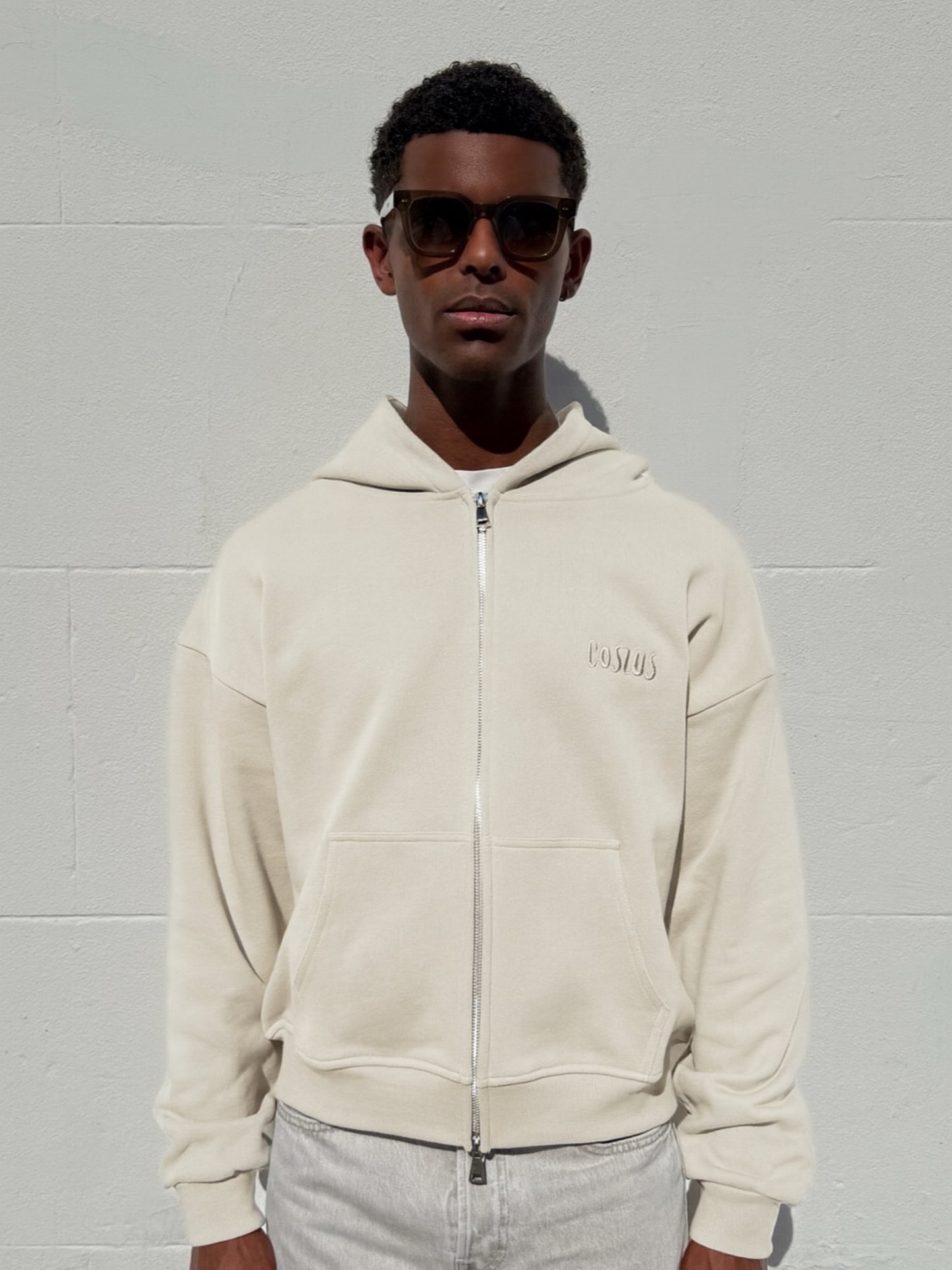 EMBROIDERED ZIP HOODIE