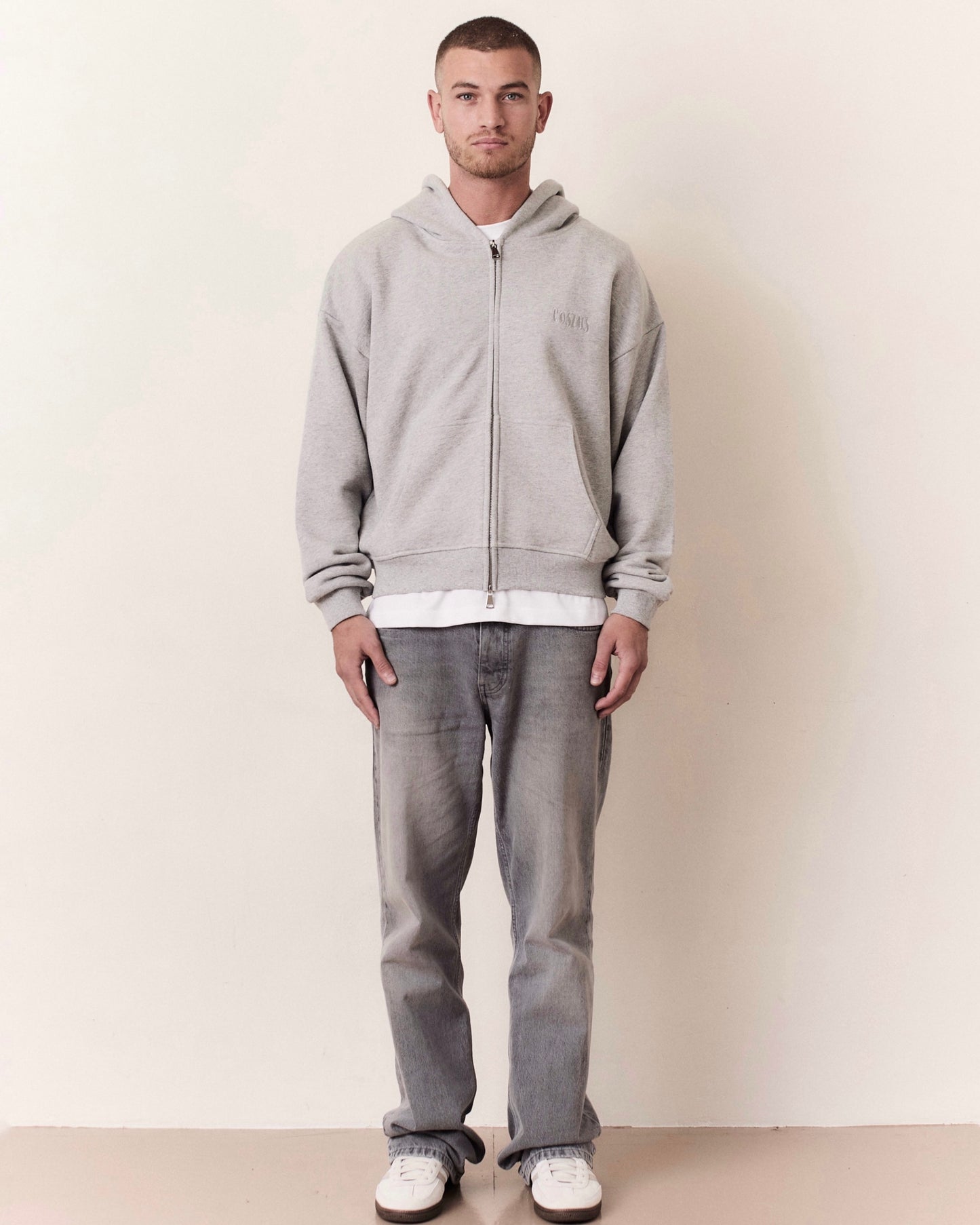 EMBROIDERED ZIP HOODIE