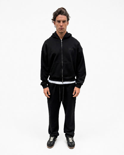 EMBROIDERED ZIP HOODIE