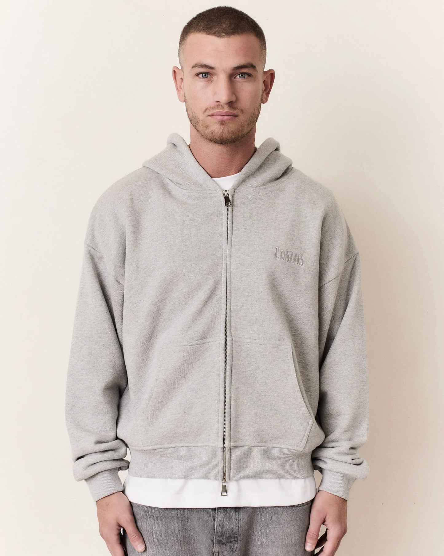 EMBROIDERED ZIP HOODIE