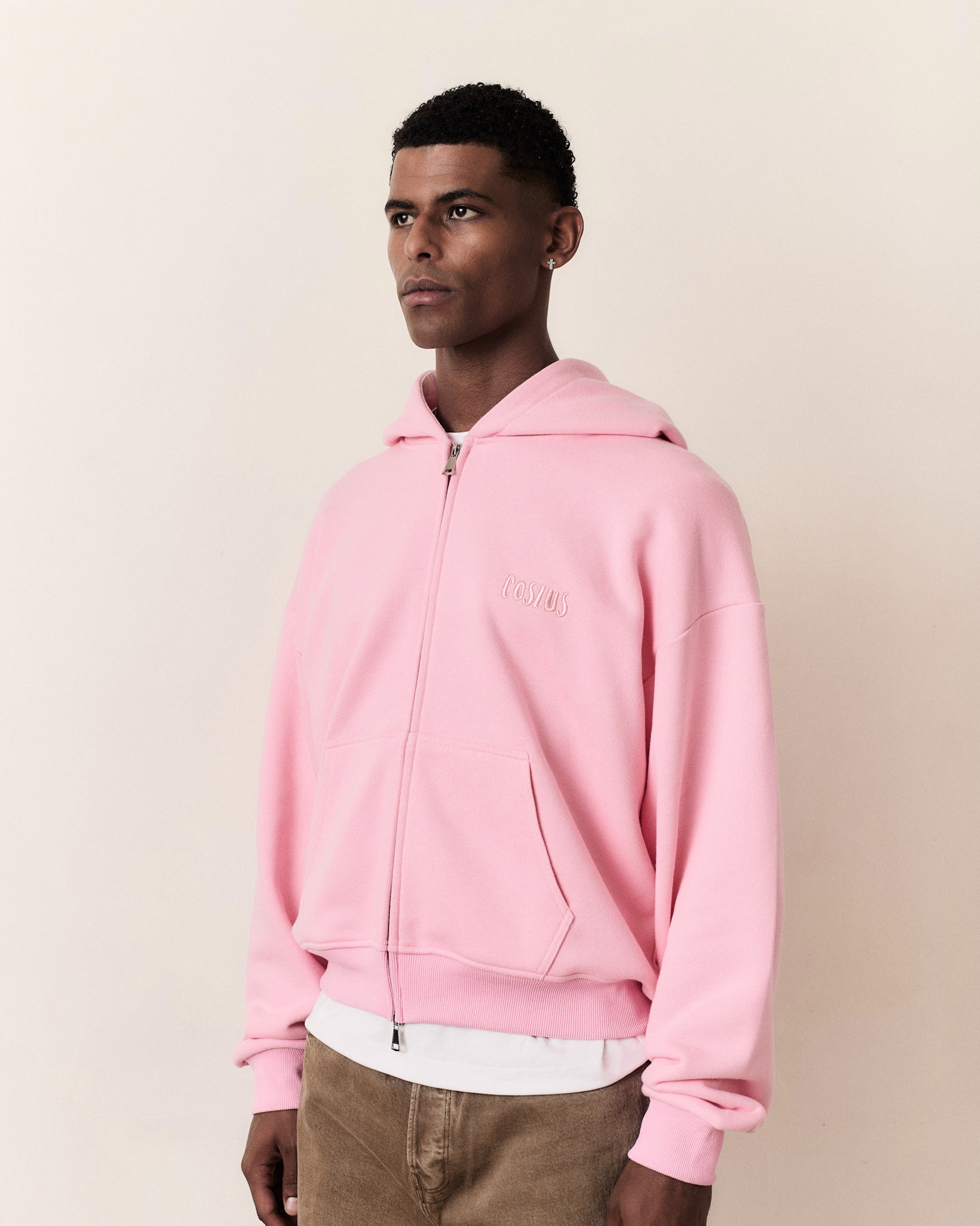 EMBROIDERED ZIP HOODIE – Coszus