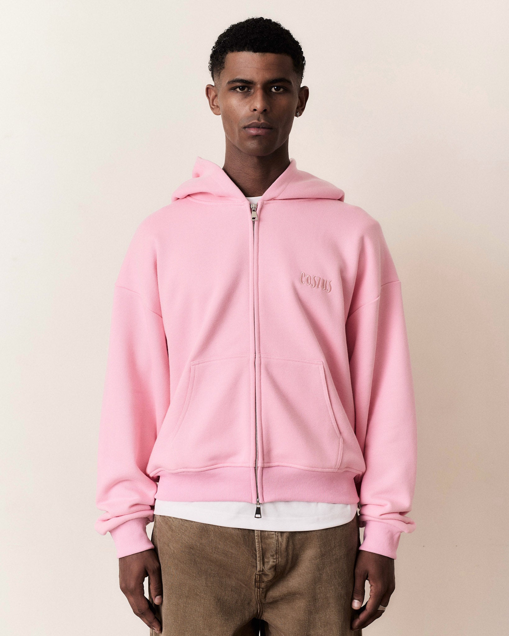 EMBROIDERED ZIP HOODIE – Coszus