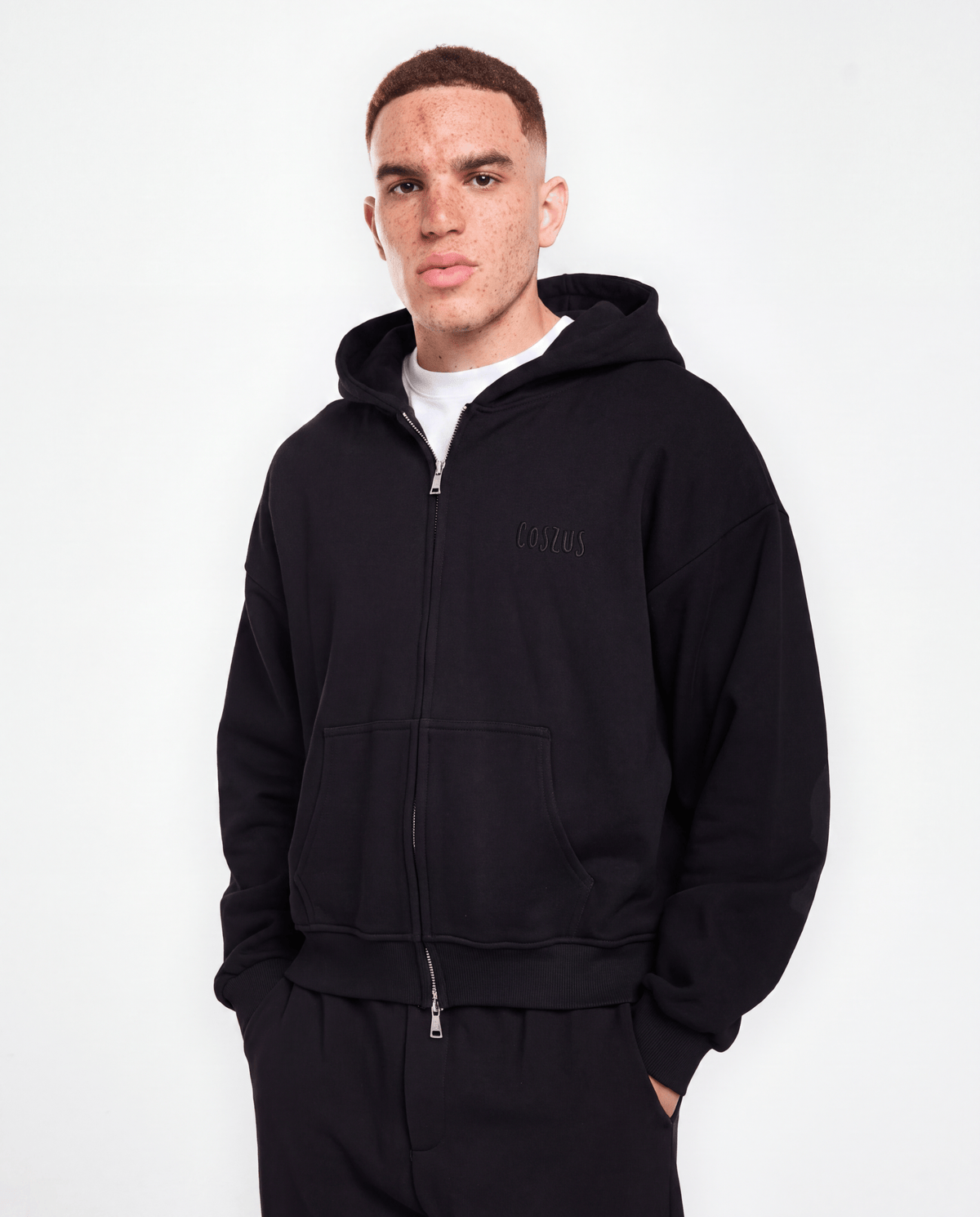 EMBROIDERED ZIP HOODIE