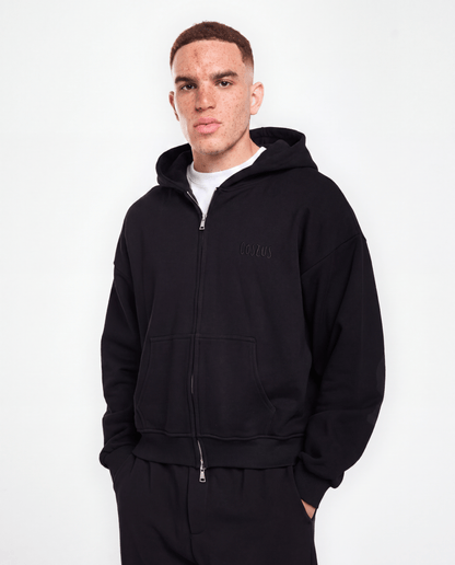 EMBROIDERED ZIP HOODIE
